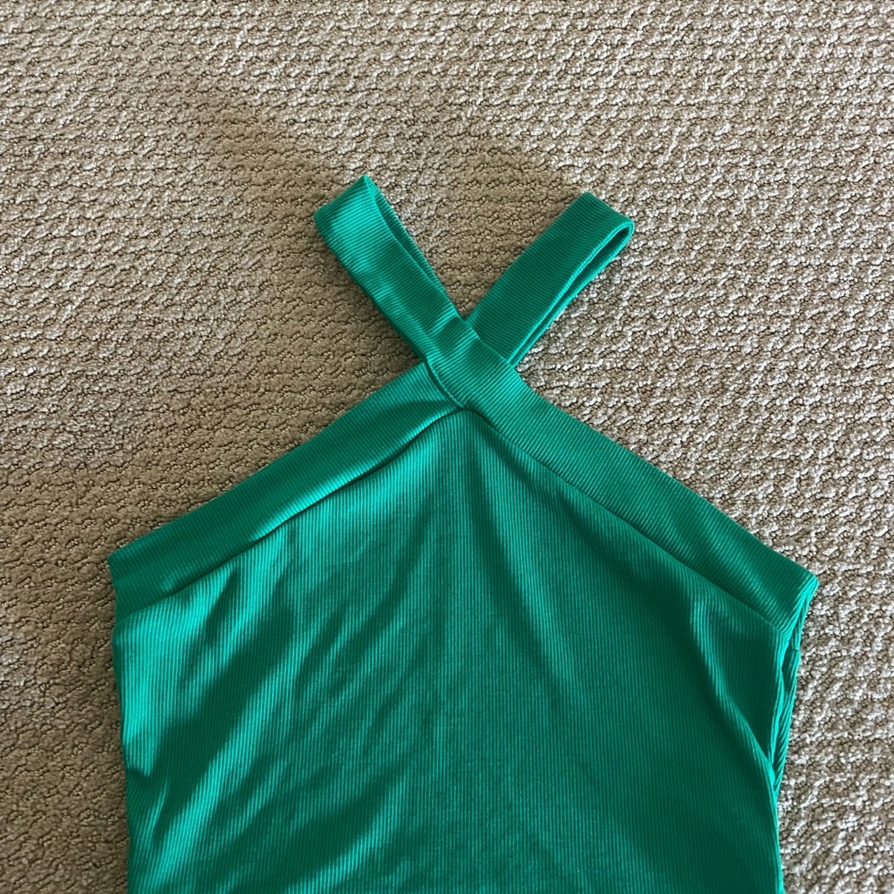 Green Halter Top